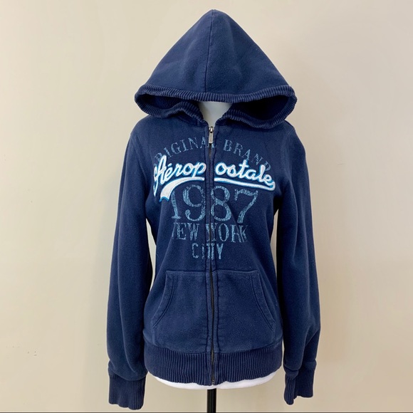 Aeropostale Heavy Full Zip Hoodie - Picture 3 of 11